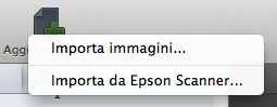 Riquadro Importa da